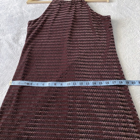 Velvet Chevron Vintage Styled Dress - Picture 5 of 11